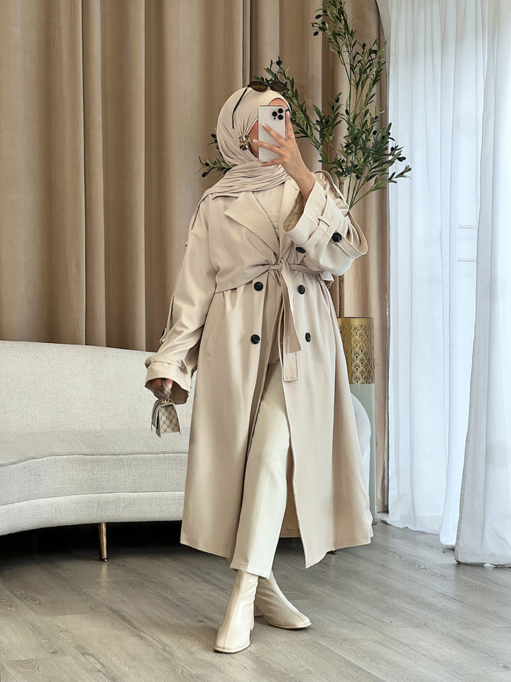Ella Trenchcoat in Beige