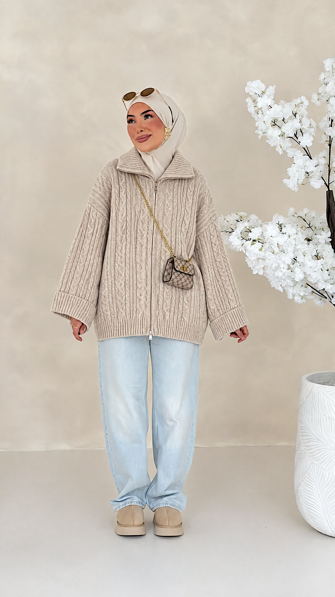 Celine Zip-Cardigan