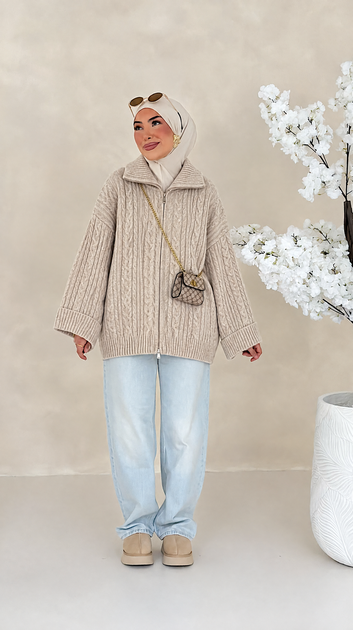Celine Zip-Cardigan