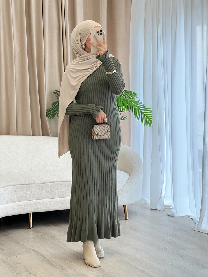 Jolie Kleid in Olive