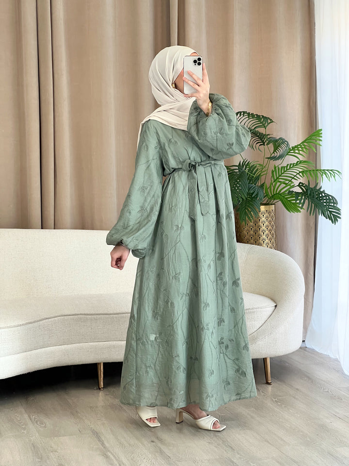 Inaya Kleid in Eukalyptus