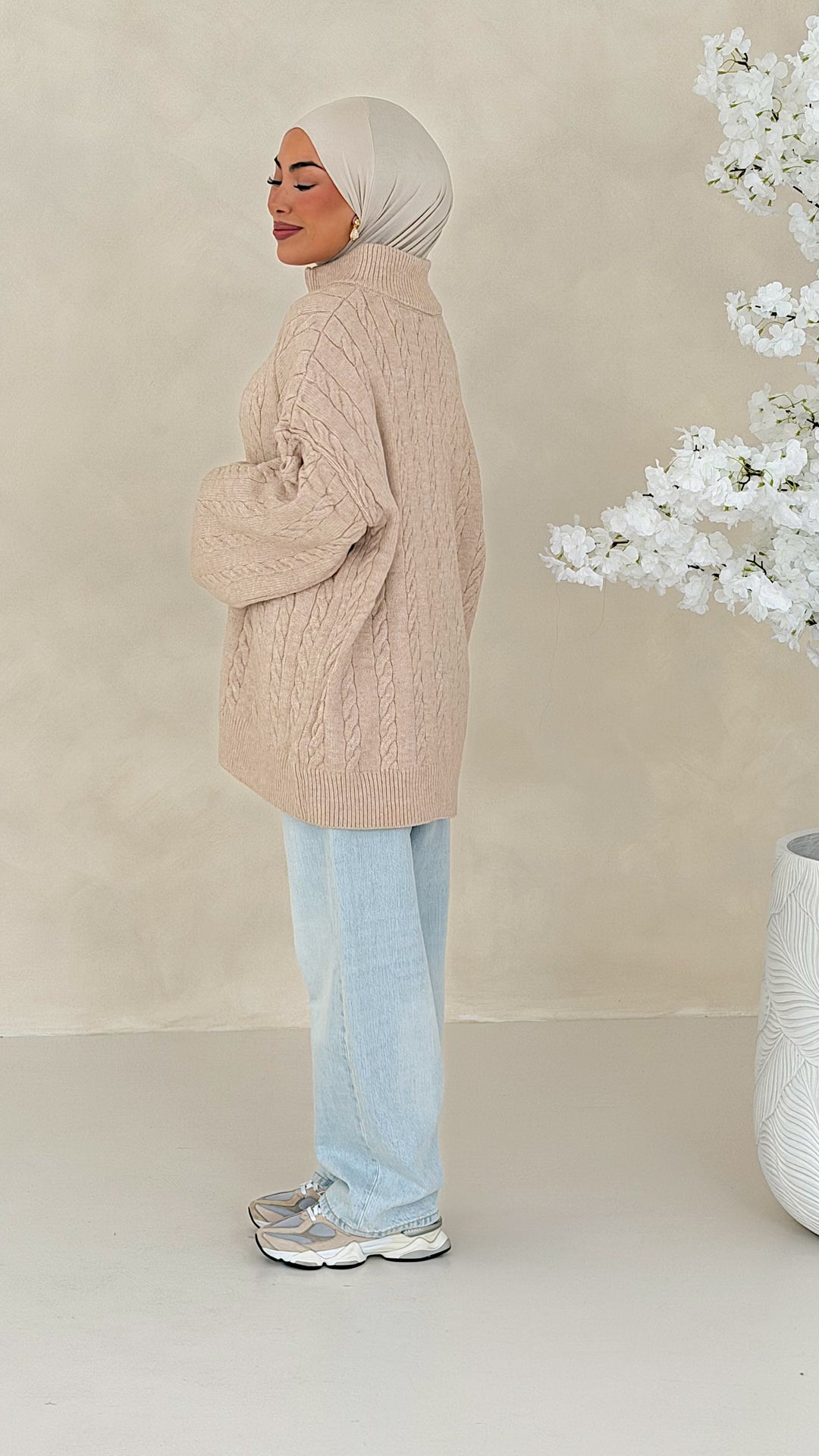 Nelia Zopfstrick Cardigan