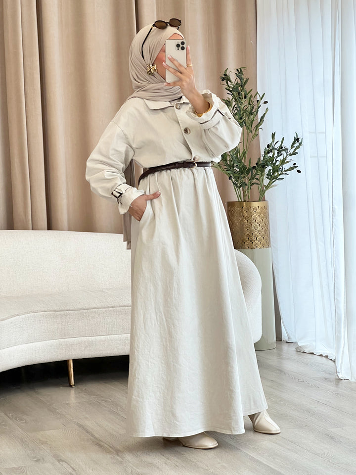 Denim Trench 2-Teiler