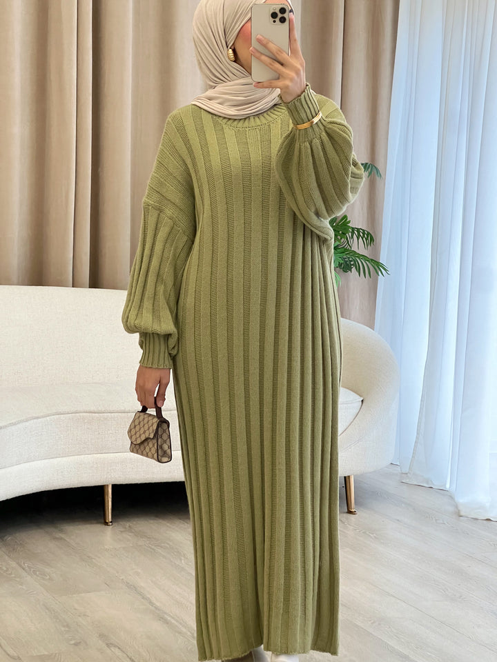 Liv Pulloverkleid in Pistachio