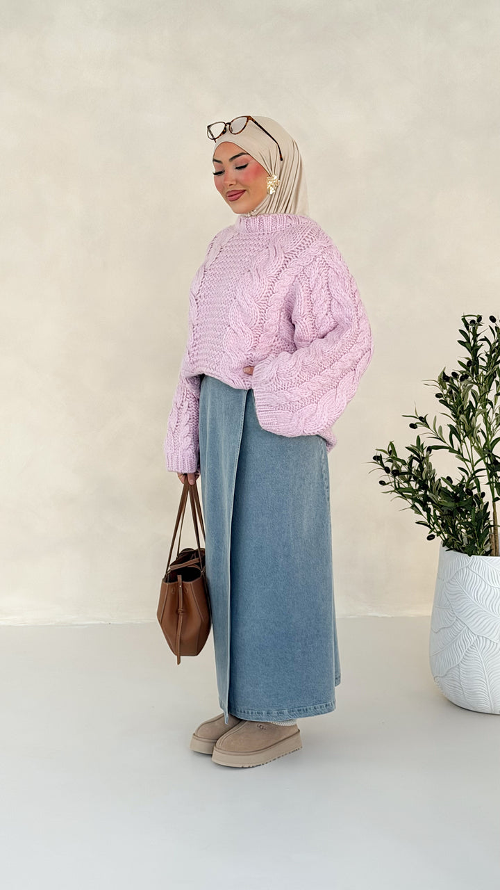 Sade Pullover mit Zopfmuster