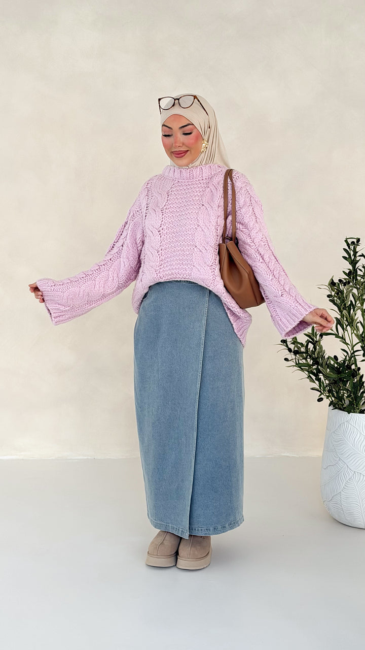 Sade Pullover mit Zopfmuster