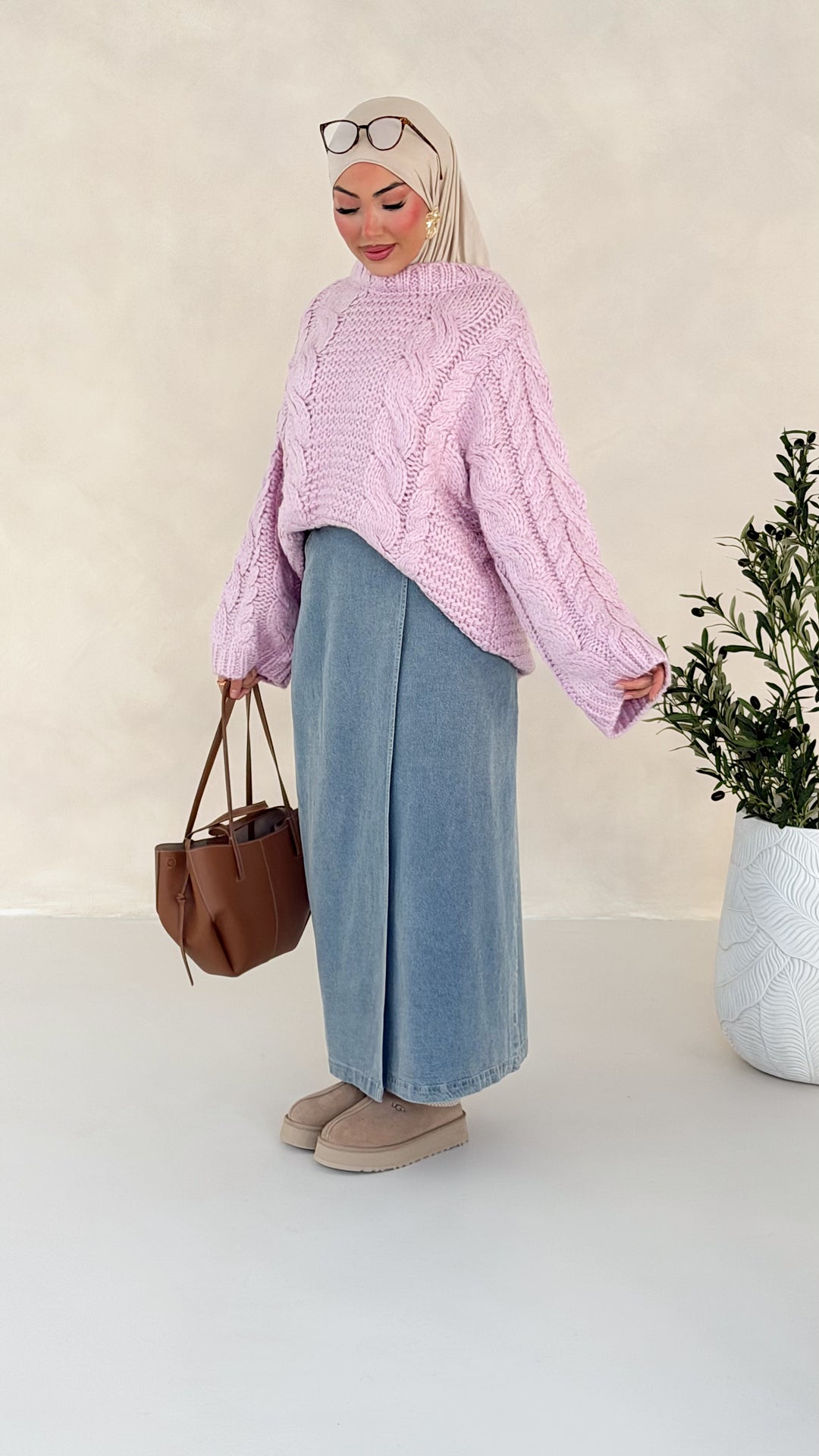 Sade Pullover mit Zopfmuster