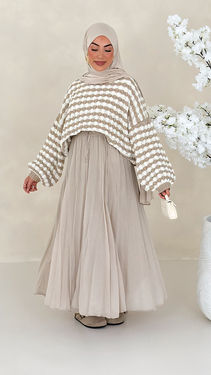 Bubble gestreifter Pullover