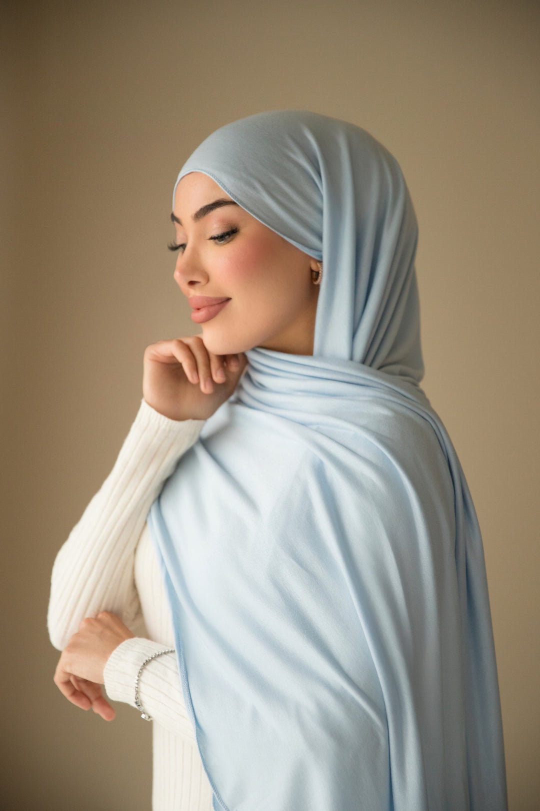 Jersey Hijab in Babyblue
