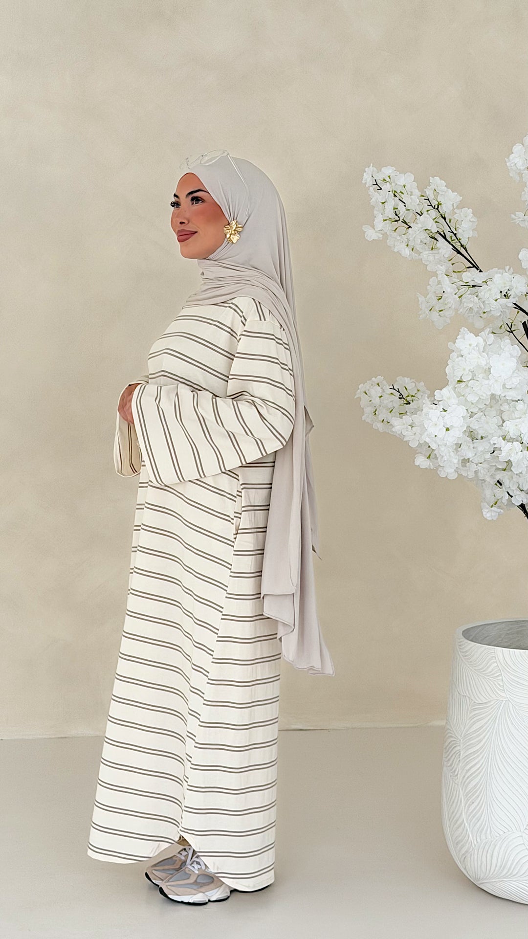 Essential gestreiftes Kleid