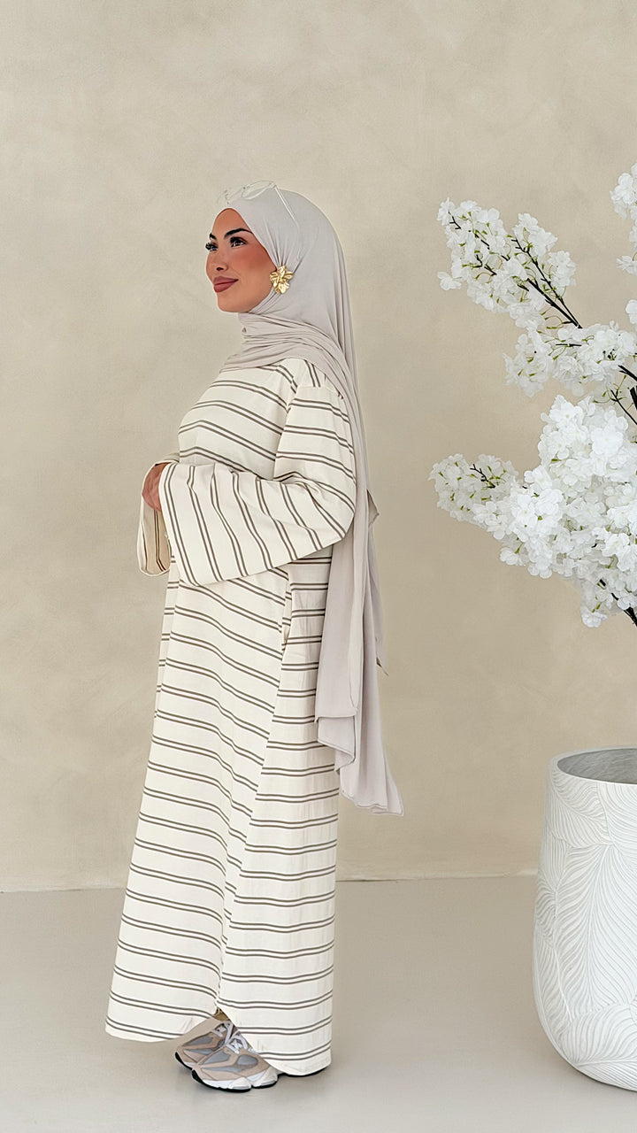 Essential gestreiftes Kleid