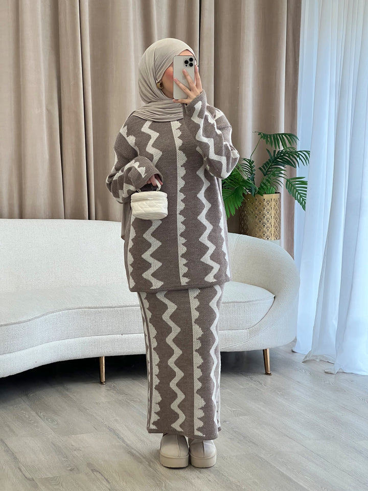Dana Muster-Set in Mocha