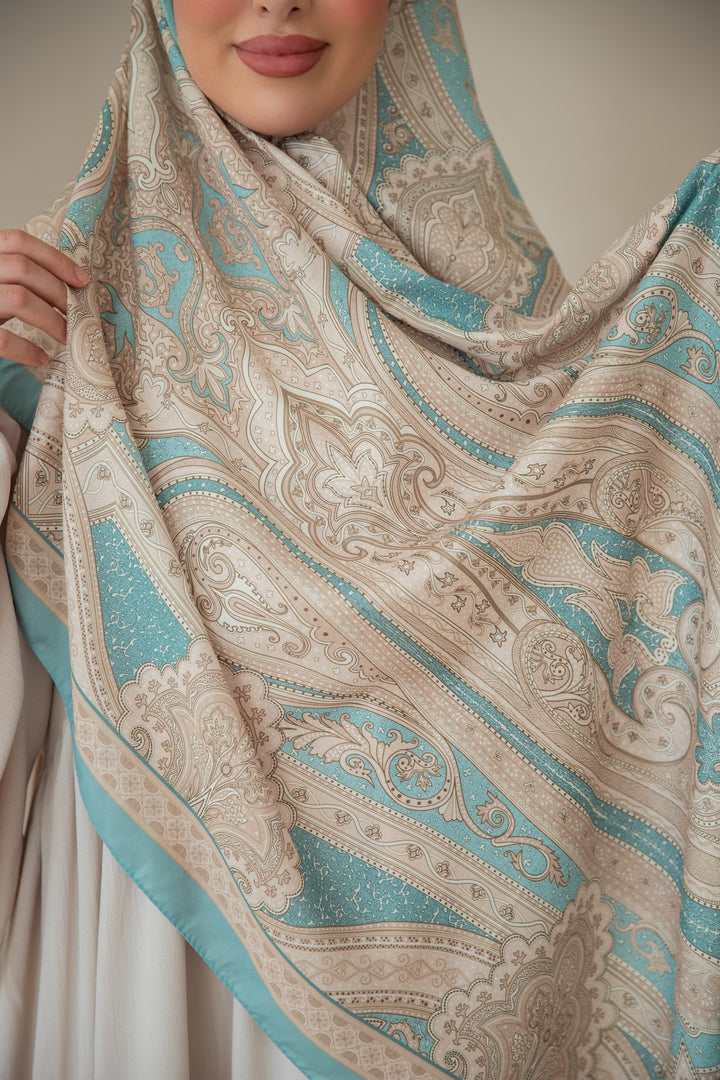 Soft Bohéme Hijab in Ocean Breeze