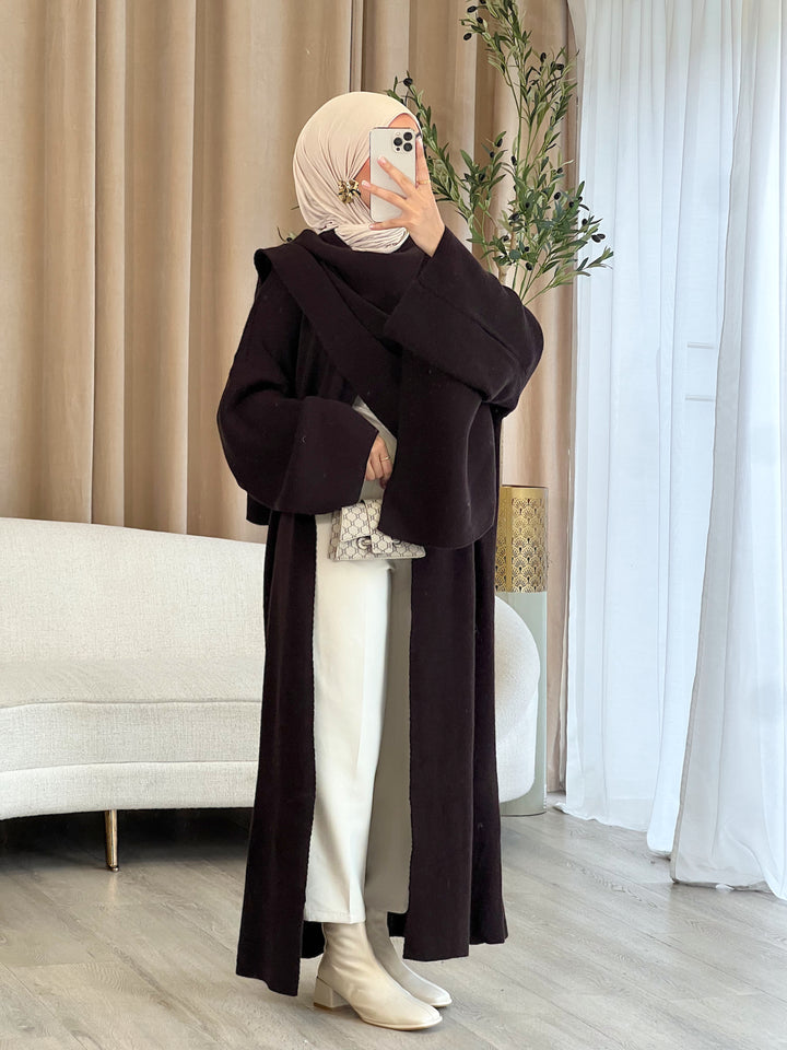 Mira Long Strick-Cape