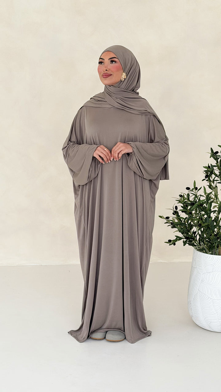 Nareen Abaya mit integriertem Hijab