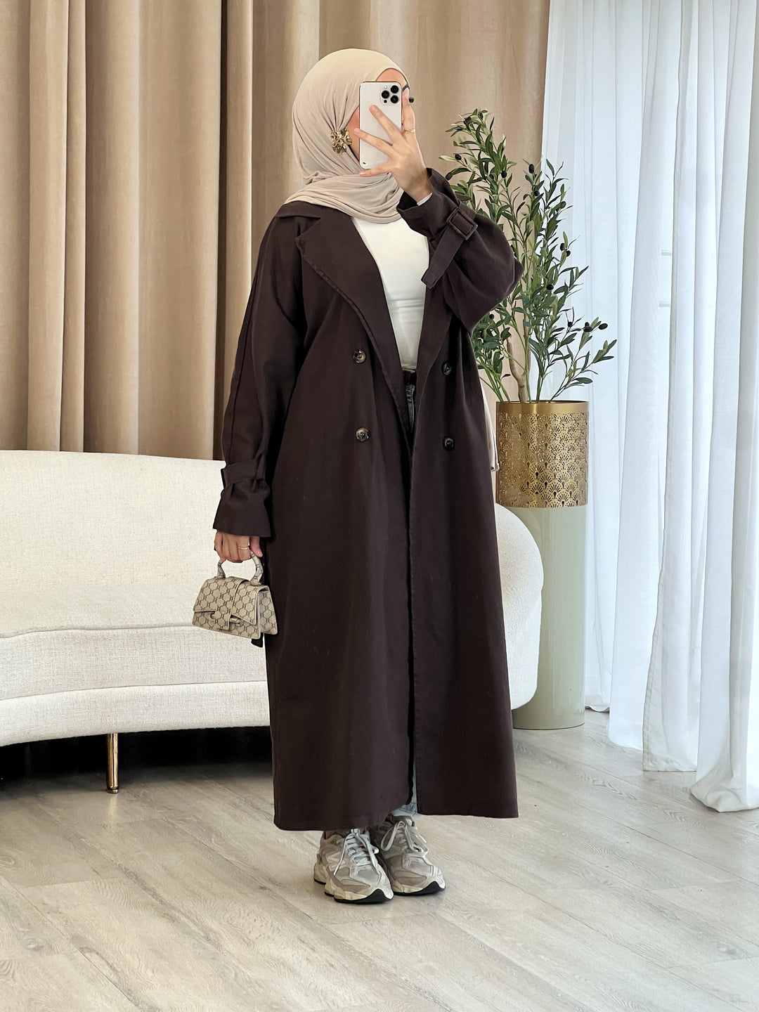 Miri Denim Trenchcoat