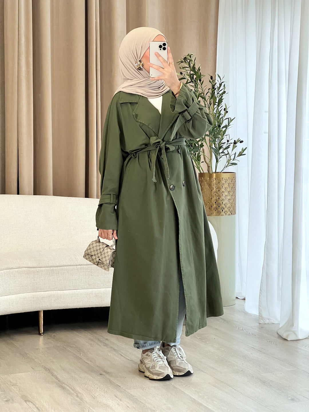 Miri Denim Trenchcoat