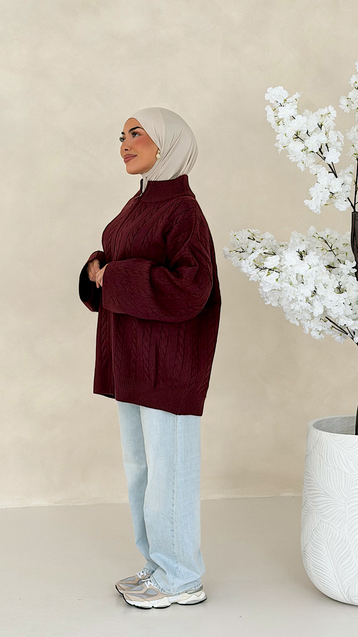 Nelia Zopfstrick Cardigan