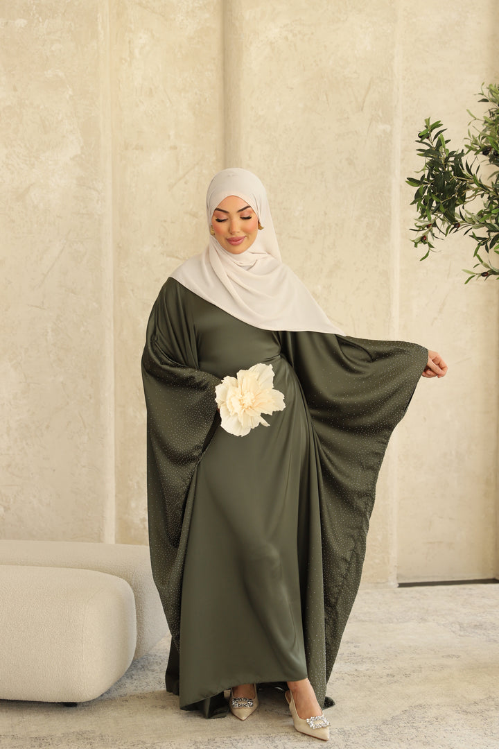 Lumina Abaya Set in Olive