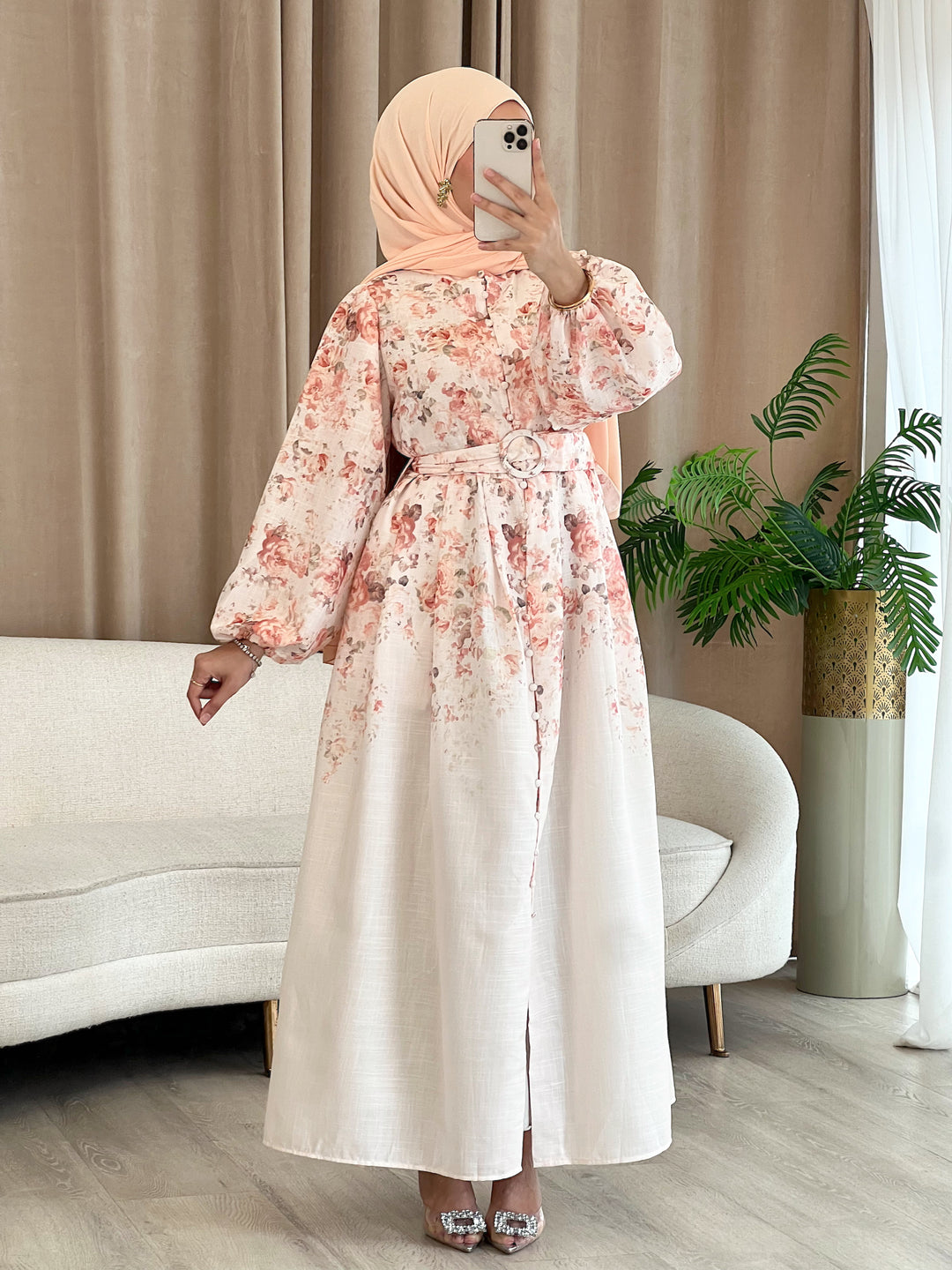Camélia Kleid mit Blumenmuster