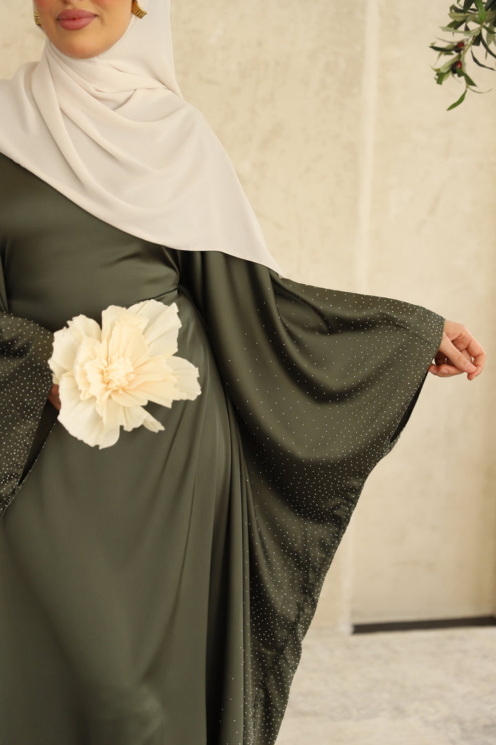 Lumina Abaya Set in Olive