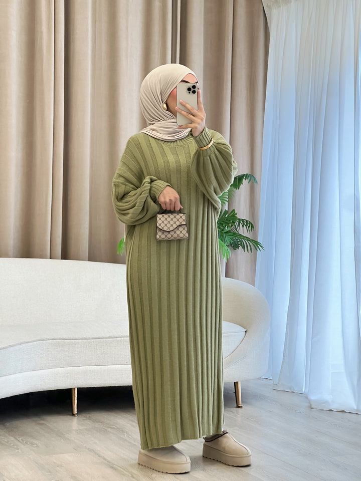 Liv Pulloverkleid in Pistachio