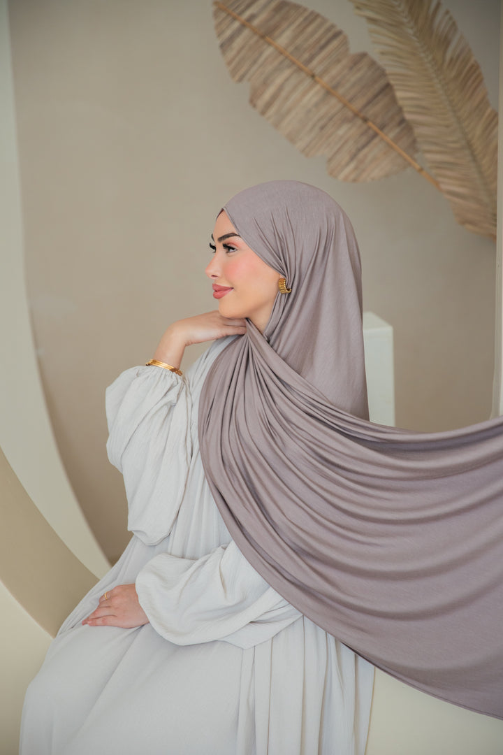 Premium Jersey Hijab in Mocha