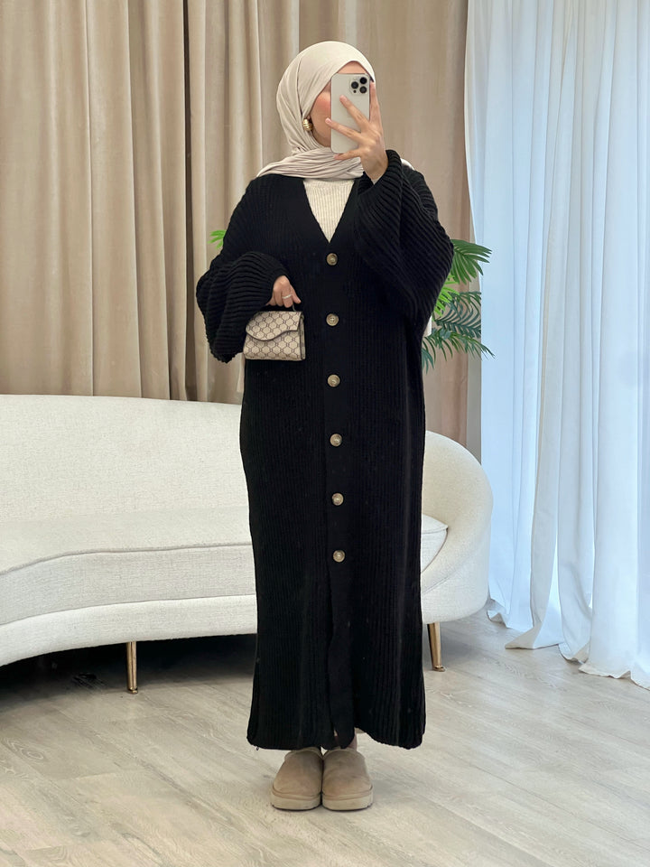 Amelié Strick-Cardigan in Schwarz