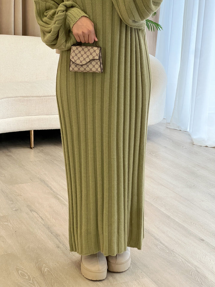 Liv Pulloverkleid in Pistachio