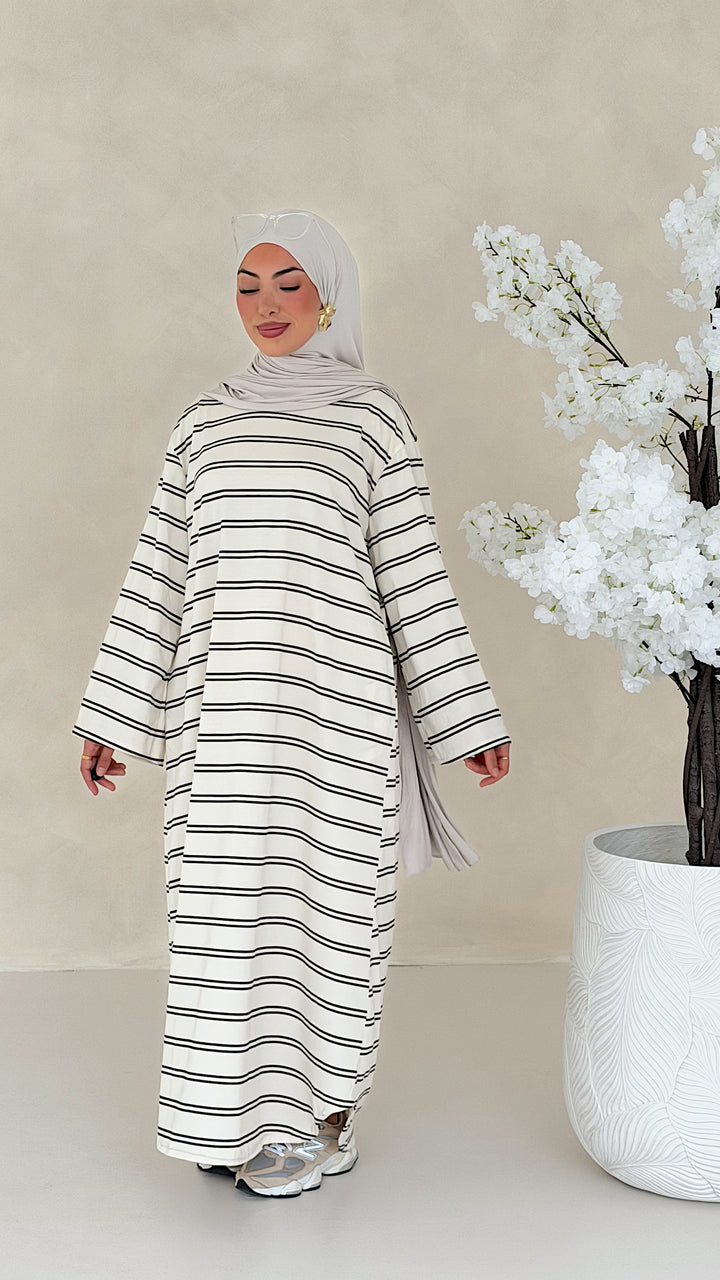 Essential gestreiftes Kleid