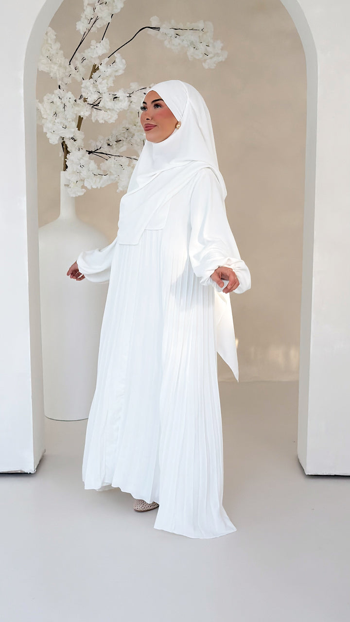 Layali Plissee Abaya 2-Teiler