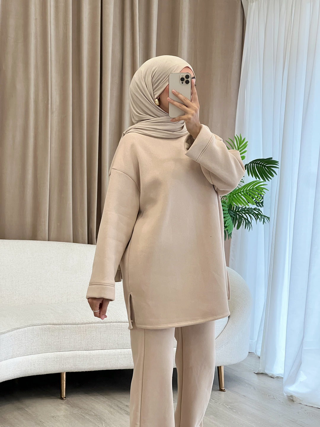 Comfy Oversized Set in Beige