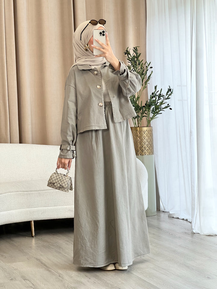 Denim Trench 2-Teiler