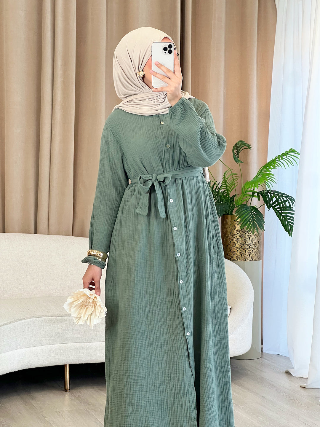 Solea Musselin-Kleid