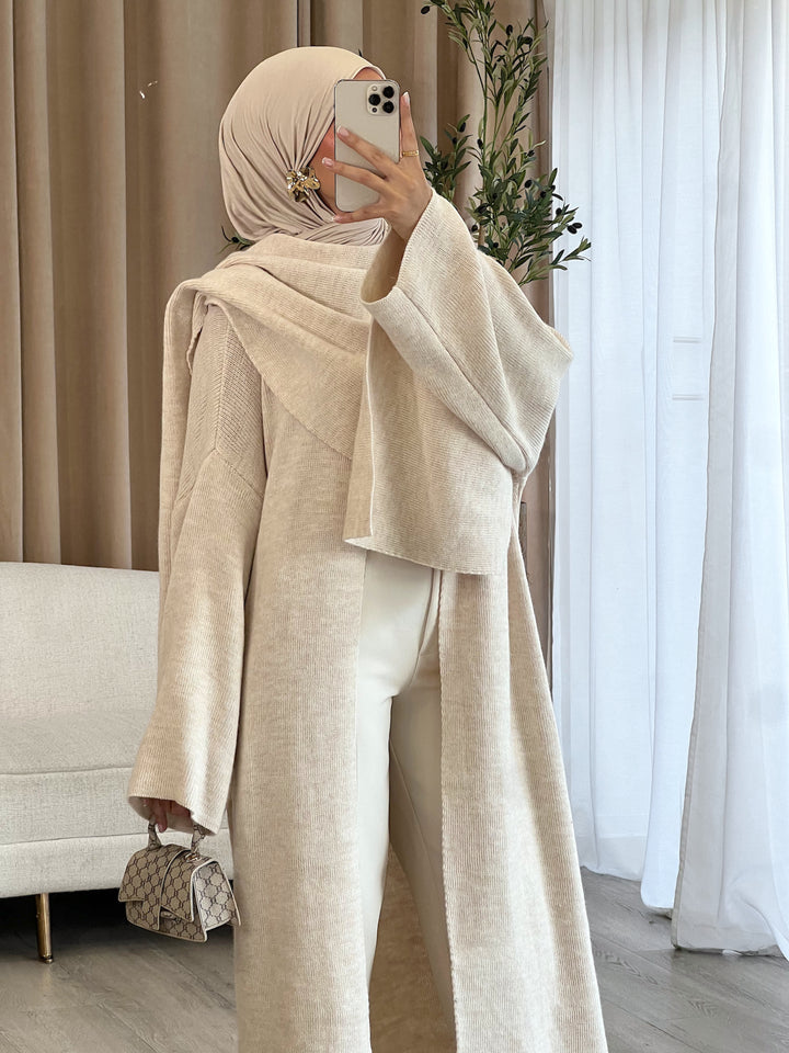Mira Long Strick-Cape