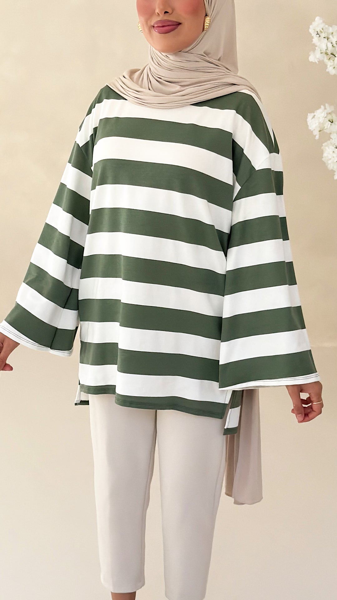 Linaya gestreiftes Oberteil