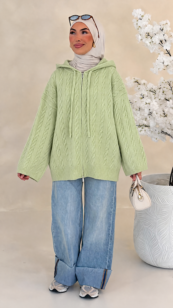 Mila Zopfstrick-Cardigan