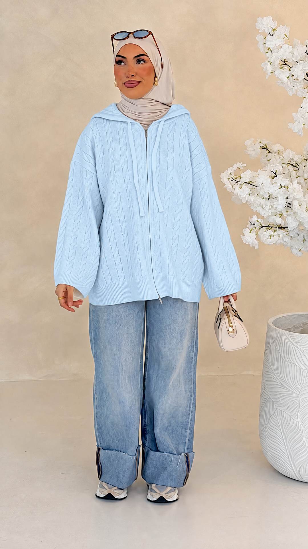 Mila Zopfstrick-Cardigan