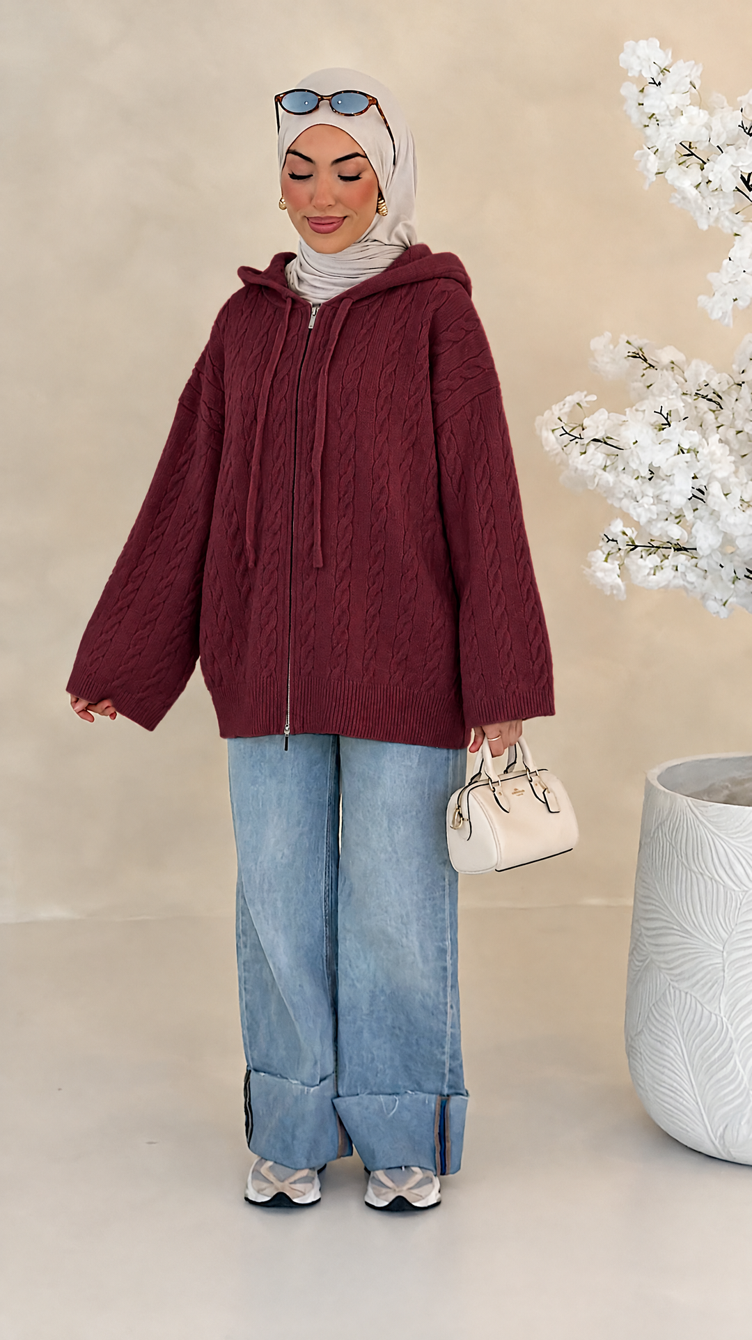 Mila Zopfstrick-Cardigan