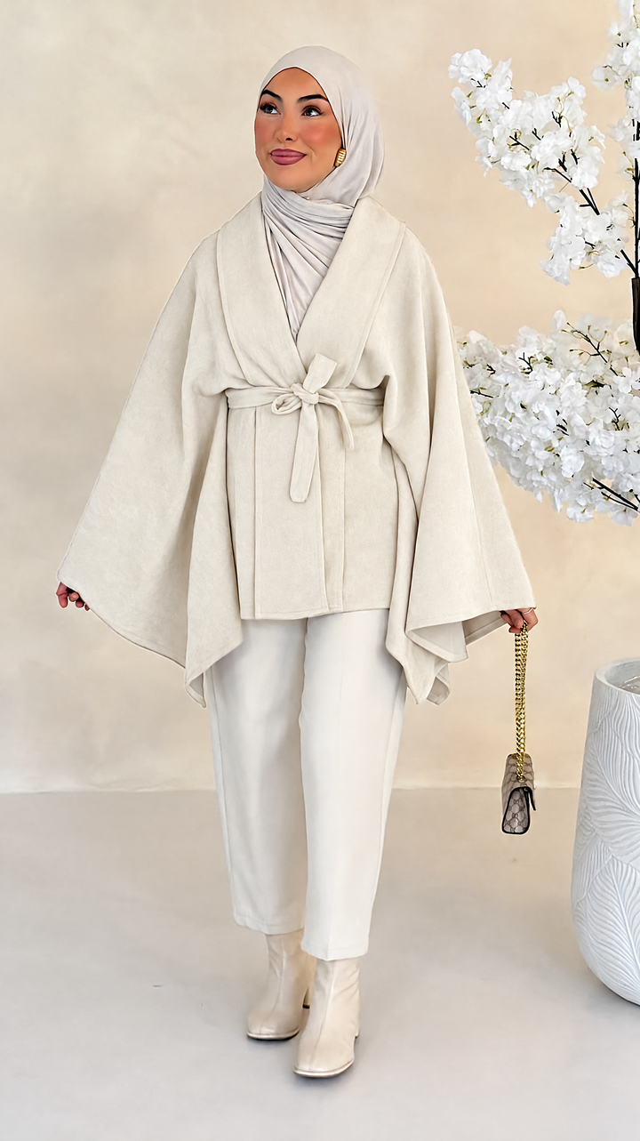 Kaia Poncho mit Kimonoärmeln