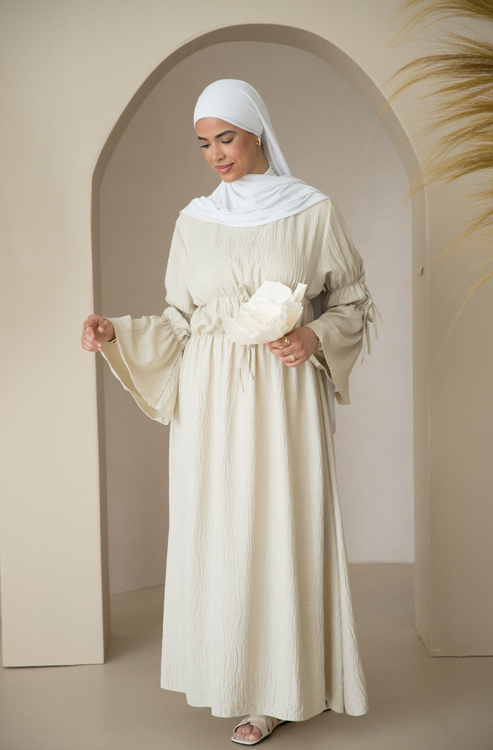 Alanay Kleid mit Schnürungen in Beige