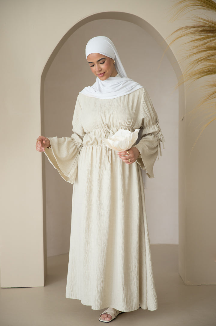 Alanay Kleid mit Schnürungen in Beige