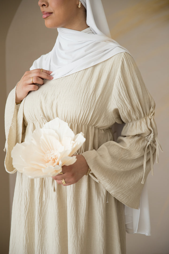 Alanay Kleid mit Schnürungen in Beige