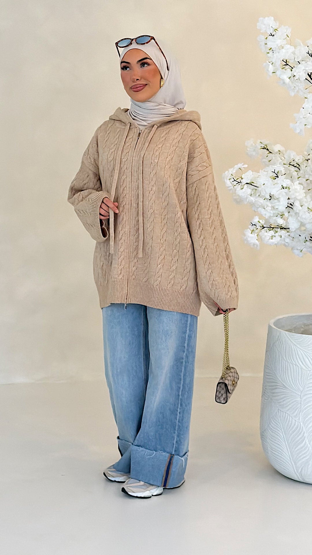 Mila Zopfstrick-Cardigan