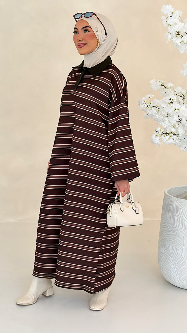 Hailey gestreiftes Polo Kleid