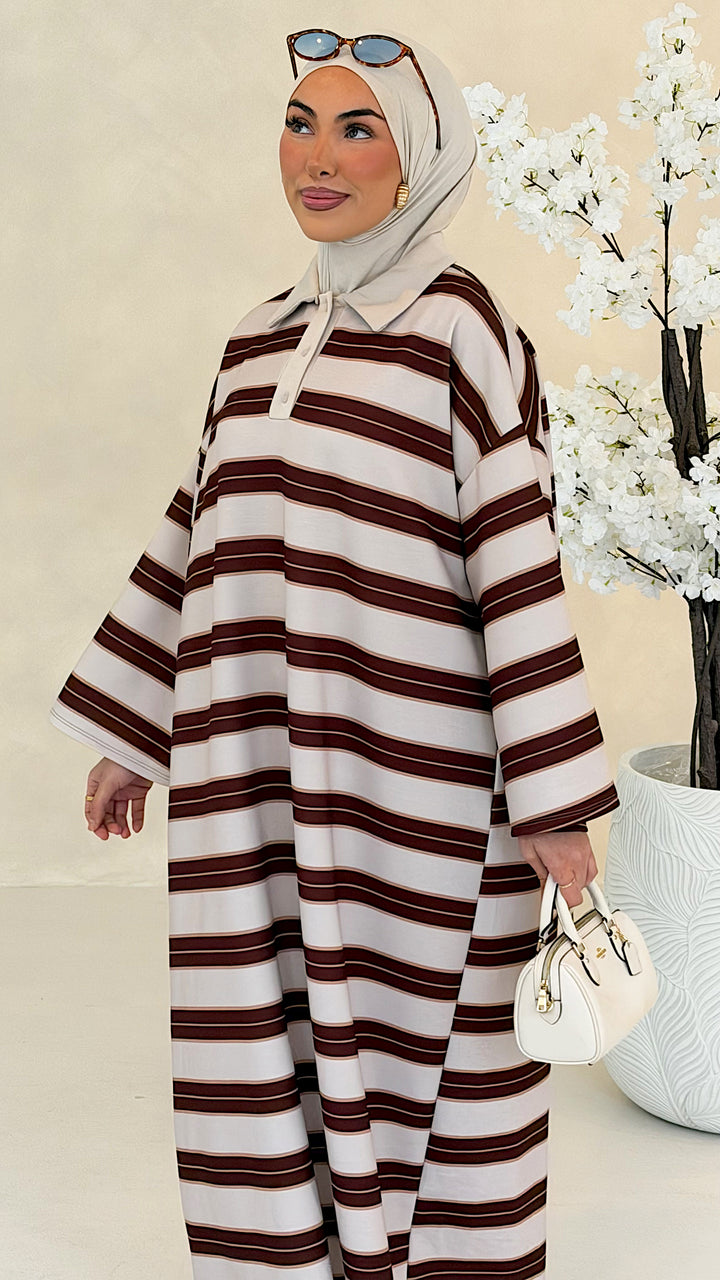 Hailey gestreiftes Polo Kleid