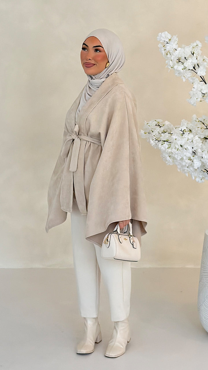 Kaia Poncho mit Kimonoärmeln