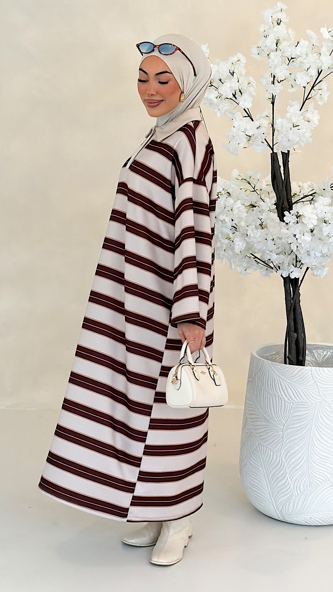 Hailey gestreiftes Polo Kleid