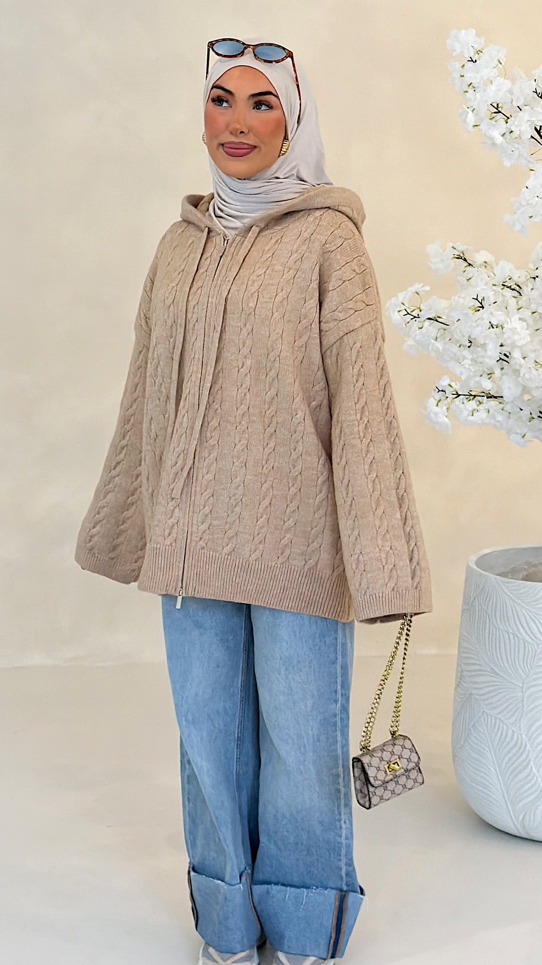 Mila Zopfstrick-Cardigan
