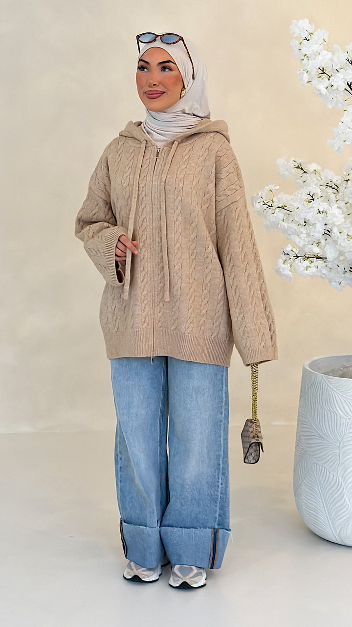 Mila Zopfstrick-Cardigan